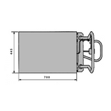 Stainless Steel Manual Scissor Lift Table Trolley 100Kg Lift 1220mm 