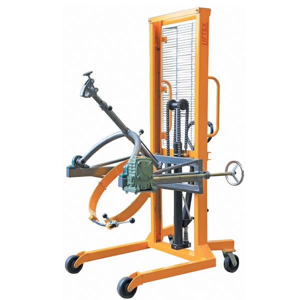 450kg Lift 1500mm Manual Steel and Plastic Drum Lifter Rotator ...