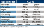 Manual Material Lifter Winch Lifter Capacity 130kg 3.3m Lift