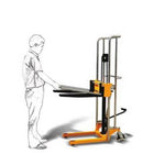 400kg Manual Adjustable Fork & Platform Stacker 1.5m