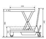 Manual Scissor Lift Table lift 500KG - Quality Jack