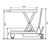 Manual Scissor Lift Table lift 500KG - Quality Jack