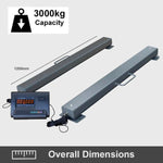 3 Ton Weigh Beam Scales for Freight Floor Pallet or Livestock 1.2m